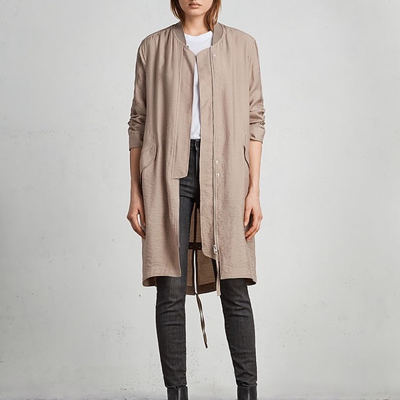 All Saints Jackets & Blazers - ALL SAINTS Ellis Long Bomber Parka Jacket